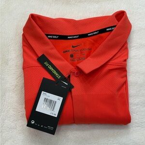 NWT Nike Men's Golf Zonal Cooling Polo Shirt 2XL XXL Performance Vented Orange